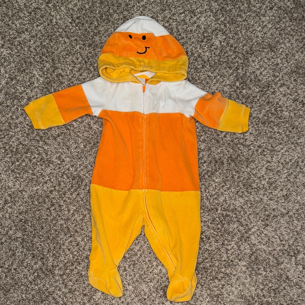 Candy corn costume onesie 3-6 months